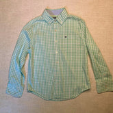 Crown and Ivy Long Sleeve Woven Poplin Plaid Shirt